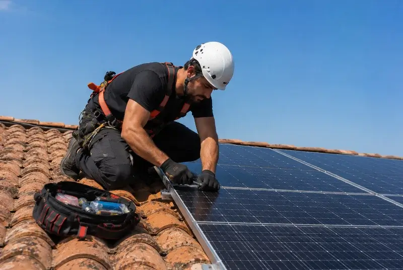 Maintenance et monitoring de panneaux solaires à Saint-Abraham